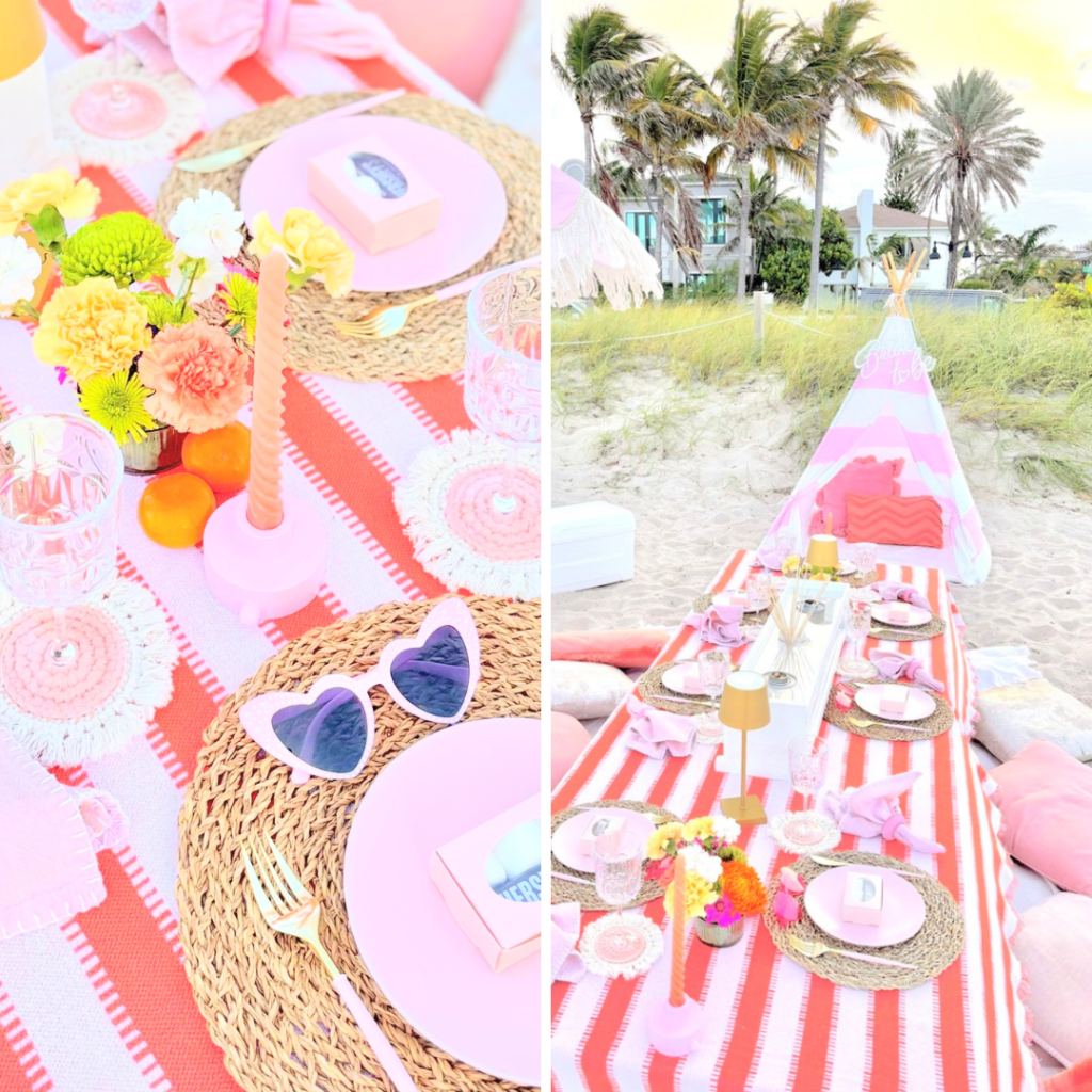 This South Florida Picnic is a Masterclass in Pink on Pink Design