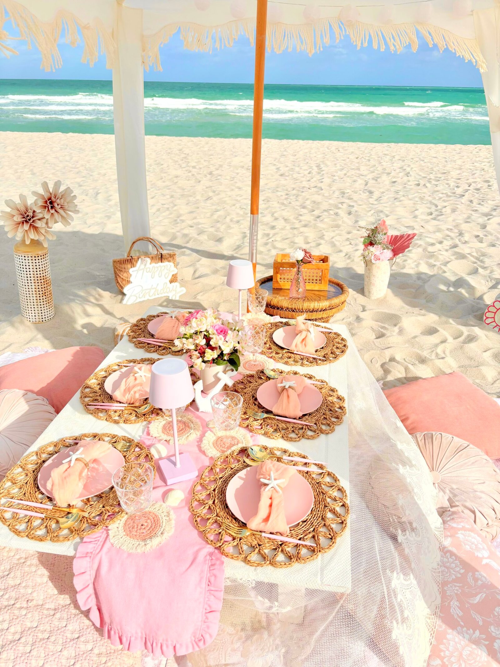 A Breezy Birthday Picnic with Starfish Napkin Rings and Coastal Accents - 1